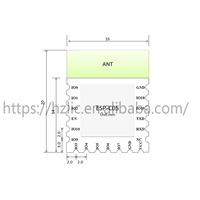 ESP32-C3 Loxin WIFI + modul ESP32-C05 Bluetooth tahan suhu tinggi kompatibel dengan ESP32-C3-C05 Graffiti CB2L