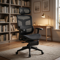 Chaise de bureau ergonomique pivotante de direction, moderne, luxueuse, confortable, entièrement en maille, réglable