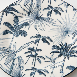 طقم أطباق عشاء بورسلين جديد مخصص بتصميم زهري وطباعة بنقوش، أطباق وأوعية جميلة بتصميم نباتي - Product Image 4