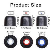 Écouteurs en mousse à isolation phonique Embouts d'oreille en mousse à mémoire de forme confortables et souples Bouchons d'oreille pour écouteurs intra-auriculaires TWS
