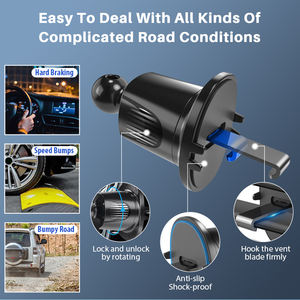 Abrazadera de coche de rotación de 360 grados, soporte para teléfono móvil, soporte de ventilación de coche para Land Rover Defender - Product Image 3