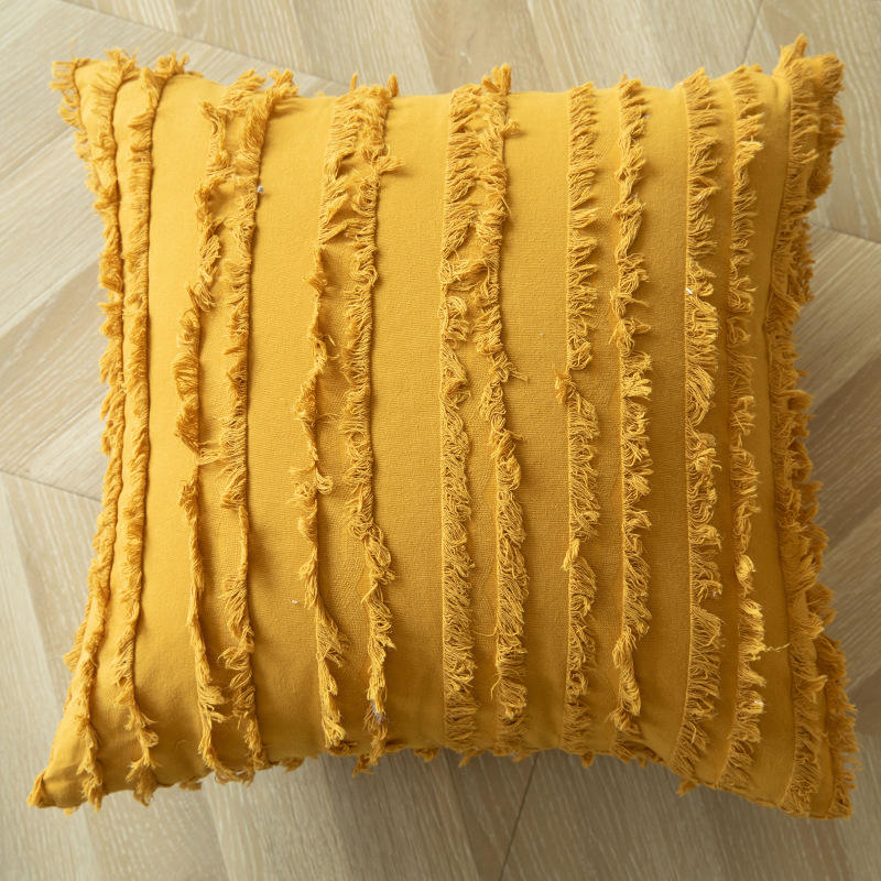 หมอนอิงลายดอกไม้ผ้าฝ้าย 100%