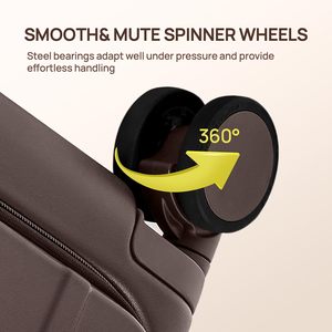 Fashion Letter Print Soft Shell Trolley Case Set, Lightweight Waterproof <b>Rolling</b> Luggage with Silent Wheels for Men & Women - Product Image 4