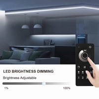 C101A Aipin Contrôleur PWM intelligent Tuya 2.4G Mini DC12-24V MESH 4 Zones avec Groupe et Synchronisation à Distance, IP20, Portée 30M, Charge Maximale 360W, Variateur