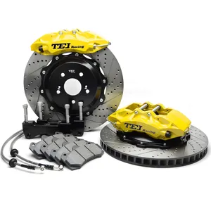 Big Brake Kit 6-Piston CaliperとRotor 355 × 32ミリメートルYellow Brake Caliper For BMW 1-Series E81/E82/E87/E88 2006-2010 18インチWheel