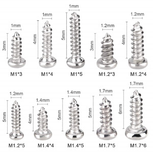 Pa Phillips Head Micro Screws Kit M1 M1.7 1000pcs For Electronics Clocks <b>Watches</b> Eyeglasses - Product Image 3
