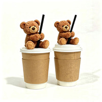 Ours en peluche miniature pour tasse