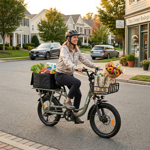 Bicicleta Eléctrica Unigogo K9, Bicicleta de Carga, E-Bike para Adultos Mayores, Transporte Diario, Compras Familiares y Transporte de Mercancías - Product Image 6