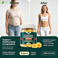 Bonbons gélifiés à la berbérine en marque blanche OEM, complément alimentaire pour le métabolisme et la digestion, avec cannelle de Ceylan et melon amer