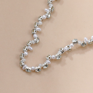 Gioielli di moda 2024 nuove collane lunghe esagerate da donna strass <span class=keywords><strong>maglioni</strong></span> di perle a catena collane di perline in argento accessori - Product Image 3