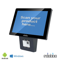 PC10 Écran tactile 10 pouces Petit POS Lecteur de code-barres 1D/2D QR Code Android/Windows Vérificateur de prix en libre-service pour supermarché Machine POS