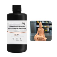 Resin lilin merah detail permukaan halus Resin 405nm kompatibel dengan printer 3D besar seperti Anycube, Creality, Elegoo.