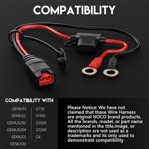 Câble de batterie <span class=keywords><strong>NOCO</strong></span> GC002 X-Connect M6 avec œillet et gaine en PVC pour voiture et moto, 12-24V - Product Image 4