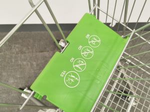 60L <strong>Small</strong> Metal Shopping Basket Supermarket Shopping <strong>Trolley</strong> with High Quality - Product Image 5