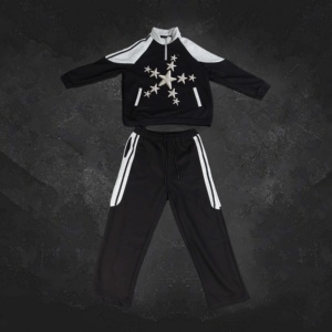 Sweat-shirts et pantalons de survêtement personnalisés avec logo brodé, survêtement ample, streetwear, ensemble de jogging, survêtement patchwork pour hommes - Product Image 5