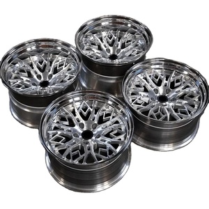 ล้ออัลลอยด์ฟอร์จ 2 ชิ้น 5x114.3 5x130 ขนาด 19 22 24 นิ้ว ขอบขัดเงาตรงกลาง สำหรับรถปอร์เช่ 987 บีเอ็มดับเบิลยู เอ็ม4 เฟอร์รารี่ เมอร์เซเดส ซี - Product Image 1