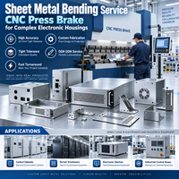 Service de pliage de tôles de haute précision avec presse plieuse CNC pour boîtiers électroniques complexes