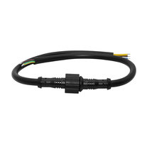 Connecteur circulaire M14 étanche IP68, câble électrique PVC 3 broches mâle/femelle pour éclairage LED extérieur