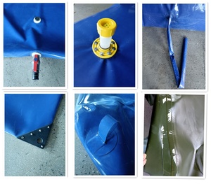 <span class=keywords><strong>Réservoir</strong></span> de poissons en PVC /TPU pliable, 10000 l, revêtement Flexible en PVC et HDPE, animaux aquatiques et acier, plaques ondulées galvanisées - Product Image 4