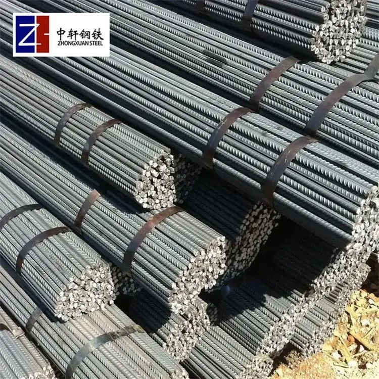6m 9m 12m 제조업체 공급 HRB400 500 콘크리트 철근 변형 된 철봉 리브 스틸 바