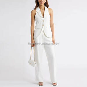 Vente en gros <span class=keywords><strong>de</strong></span> vêtements sur mesure <span class=keywords><strong>de</strong></span> haute qualité, boutique <span class=keywords><strong>de</strong></span> luxe, usine <span class=keywords><strong>de</strong></span> vêtements à revers cranté, <span class=keywords><strong>gilet</strong></span> à revers pour femmes - Product Image 5