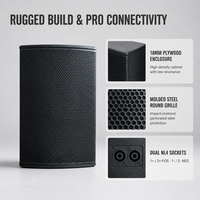 Speaker Audio Full Range Grosir 200W-500W RMS 8" 10" 12" 15" 90x60 Derajat Dispersi M8 Rigging Flying Loudspeaker