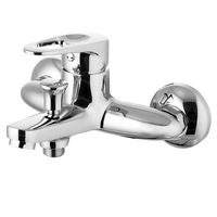 Robinet de douche moderne en laiton à poignée unique, avec douchette à double fonction pour salle de bain et baignoire