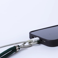 Lanière de corde réglable pour iPhone, sangle de cou, corde ronde en nylon, pour téléphone portable, lanière de téléphone anti-chute suspendue