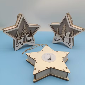 La stella a cinque punte <span class=keywords><strong>di</strong></span> <span class=keywords><strong>capodanno</strong></span> ha condotto ornamenti luminosi colorati decorazioni per l'atmosfera dell'albero <span class=keywords><strong>di</strong></span> Natale piccoli giocattoli statuetta <span class=keywords><strong>di</strong></span> natale - Product Image 6