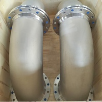 Tuyau de fer en acier au carbone PTFE doublé de bride Tuyau droit Tuyau court en té de bride en acier inoxydable 304.