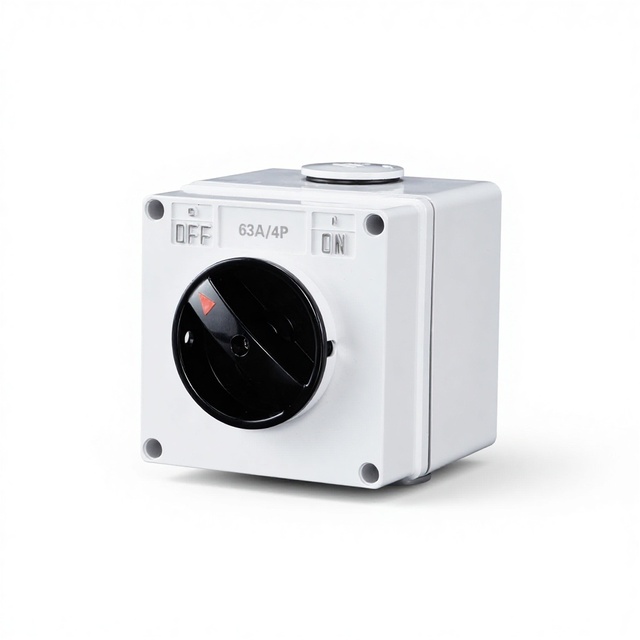 IP66 Waterproof PNYUHO PYD66-63A/4P 380V Isolator Switch 4P 63A Square Manual Transfer Australian 56SW Series Three-Phase