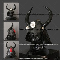 Casque de samouraï japonais, pièce d'exposition, accessoire de cinéma et de télévision, objet de collection, décoration, portable, période Sengoku, fer de combat