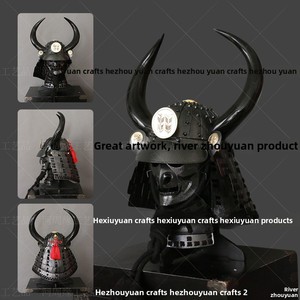 <span class=keywords><strong>Casque</strong></span> de samouraï japonais, pièce d'exposition, accessoire de cinéma et de télévision, objet de collection, décoration, portable, période Sengoku, fer de combat - Product Image 3