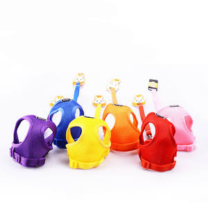 カスタムラグジュアリーパーソナライズロゴアジャスタブルブランクプレーンナイロンペットドッグハーネス - Product Image 2