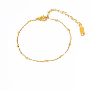 Pulsera de acero inoxidable para mujer, chapada en oro de 18k, diseño ovalado, estilo Instagram, joyería de acero de titanio - Product Image 5