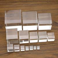 Bloc de verre massif rectangulaire en cristal K9, gravé au laser 3D, logo personnalisé, boîte cadeau d'art populaire, vente en gros d'usine - Meilleures ventes