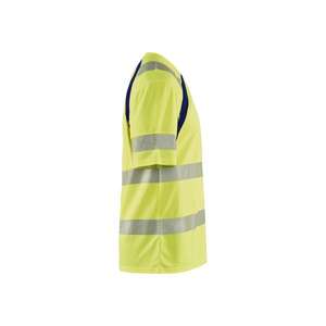 BLAKLADER - 339710133389XXL Camiseta Hi-Vis con protección UV Amarillo/Azul marino-EAN 7330509655146 ROPA DE TRABAJO DE LA HI-VIS - Product Image 4