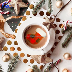 Kit de Café con Chocolate Caliente de Santa Claus Navideño en Oferta con Calcetín y Malvaviscos, Perfecto para Celebraciones Navideñas y Bebidas Cálidas - Product Image 1