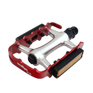Pédales de vélo de montagne Wellgo M20 rouges en alliage d'aluminium avec roulements à billes antidérapants pour VTT - Product Image 2
