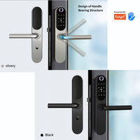 Cerradura Inteligente Impermeable Tuya WIFI Ttlock BLE, Acero Inoxidable 304, Lector de Huellas Dactilares, Compatible con la Nube, para Puertas de Vidrio/Madera/Aluminio