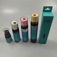 Limpiador de Pantalla en Aerosol Sin Rayas, Toallitas de Microfibra para Limpieza de Pantallas, Kit de Limpieza para Portátiles, Kit de Limpieza de Lentes de Cámara con Solución
