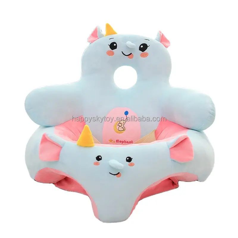 Unisex Infant & Toddler Chair Plush Sofa Support Seat Cover Plush Baby Learning Toy & Chair Cover