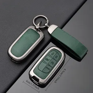 Coque de protection pour clé de voiture en alliage de zinc, pour JEEP Grand Cherokee Renegade Compass Cherokee Traitor, accessoires de porte-clés - Product Image 6