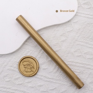 Barras de Cera Redondas Ecológicas para Sello, Modelo WAX STICK, 122 Colores, Dorado Vintage para Sobres, Económicas - Product Image 6