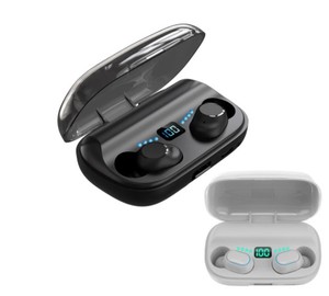 Cuffie sportive impermeabili <span class=keywords><strong>T11</strong></span> TWS con display a LED a basso costo auricolare <span class=keywords><strong>T11</strong></span> con cavo di ricarica di tipo C. - Product Image 1