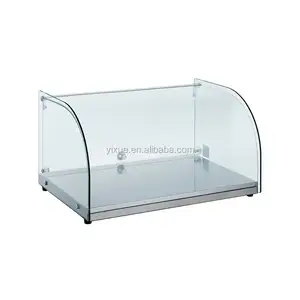 Tabelle top display schrank Rechteckigen/Gebogene glas schrank Bäckerei kommerziellen schaufenster