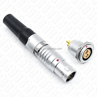 Connecteur d'aviation coaxial à double prise série B FGG/EGG 2 connecteur coaxial à double prise 6 courants 3B6 + 2 prise coaxiale