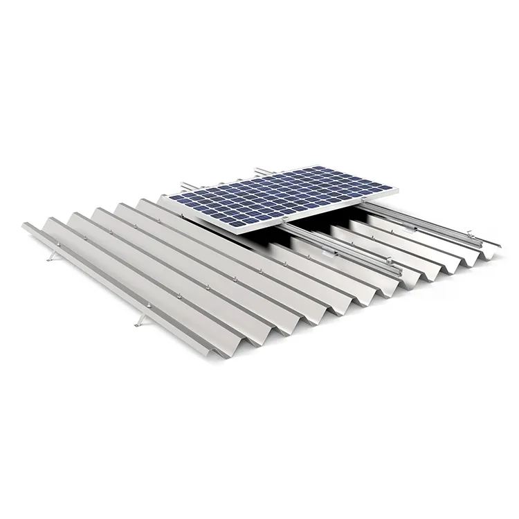 Stand Alone Solar Kit Panel Wellpappe halterung Montage Aluminium Schienen dach Solar Rack