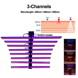Equine Therapy Device 720W Horse Hood Red Infrared Solarium Therapy Professional Care 3 Channels Dimming Full Body Therapy Lamp - Product Image 5
