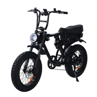 Bicicleta Eléctrica Todoterreno de 1000W con Doble Motor, 52V, 20 Pulgadas, Neumáticos Anchos, Suspensión Completa, Frenos Hidráulicos de 4 Pistones, para Adultos